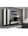 cama meble Witryna VIGO pełna'180' 180/40/30 czarny/biały poł - nr 22