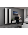 cama meble Witryna VIGO pełna'180' 180/40/30 czarny/biały poł - nr 23