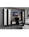 cama meble Witryna VIGO pełna'180' 180/40/30 czarny/biały poł - nr 24