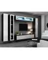 cama meble Witryna VIGO pełna'180' 180/40/30 czarny/biały poł - nr 27