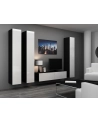 cama meble Witryna VIGO pełna'180' 180/40/30 czarny/biały poł - nr 2