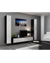 cama meble Witryna VIGO pełna'180' 180/40/30 czarny/biały poł - nr 31