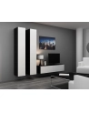 cama meble Witryna VIGO pełna'180' 180/40/30 czarny/biały poł - nr 32