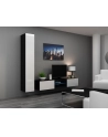 cama meble Witryna VIGO pełna'180' 180/40/30 czarny/biały poł - nr 7