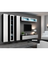 cama meble Witryna VIGO pełna'180' 180/40/30 czarny/biały poł - nr 9