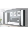 cama meble Witryna VIGO pełna'180' 180/40/30 szary/biały poł - nr 16