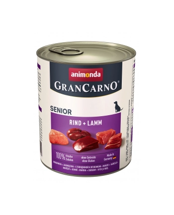 ANIMONDA GranCarno Senior smak: wołowina i jagnięcina - puszka 800g nr 2