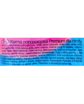 VITAPOL Premium pokarm pełnowartościowy dla nimfy 1kg