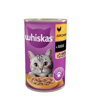 WHISKAS Adult Kurczak - puszka 400g