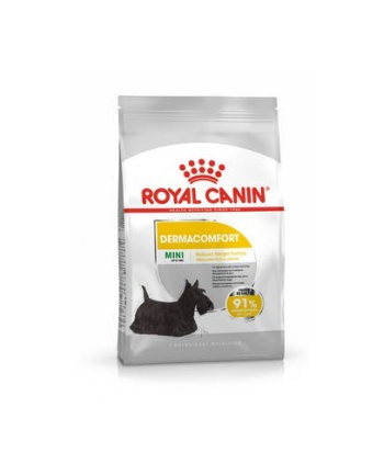 ROYAL CANIN Mini Dermacomfort - karma sucha dla psów dorosłych ras małych o wrażliwej skórze  skłonnej do podrażnień - 3kg