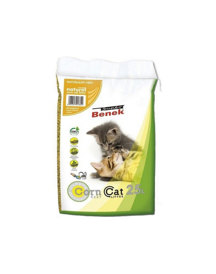 CERTECH Super Benek Corn Cat - żwirek kukurydziany zbrylający 25l główny