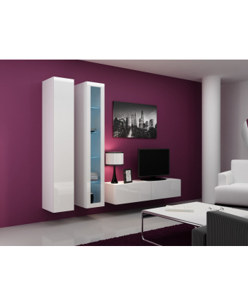 cama meble Zestaw VIGO 10 biały/biały połysk nr 1