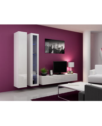 cama meble Zestaw VIGO 3 biały/biały połysk