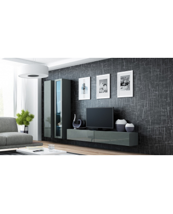 cama meble Zestaw VIGO 3 szary/szary połysk nr 1