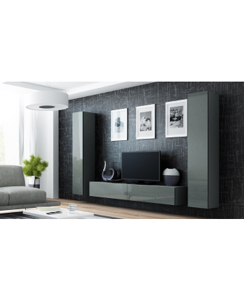 cama meble Zestaw VIGO 4 szary/szary połysk nr 1