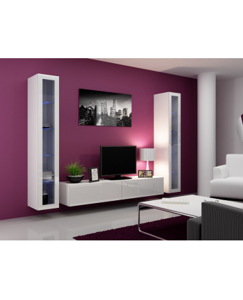 cama meble Zestaw VIGO 5 biały/biały połysk nr 1