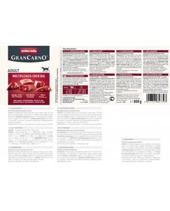 ANIMONDA Grancarno Adult smak: mięsny koktajl 800g nr 1