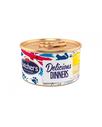 BUTCHER'S Classic Delicious Dinners z kurczakiem i indykiem - puszka 85g