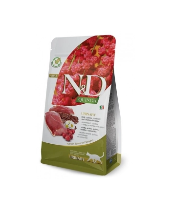 FARMINA N'D CAT QUINOA URINARY DUCK - z kaczką  quinoa  żurawiną i rumiankiem  - sucha karma dla kota - 5kg nr 1