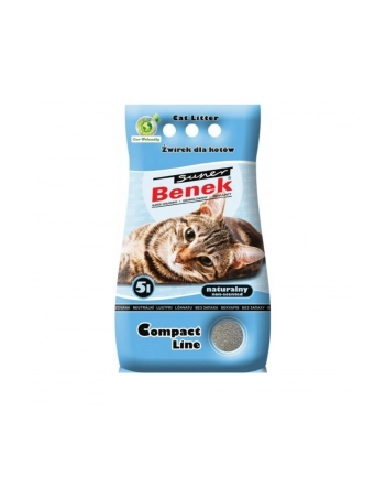 CERTECH Super Benek Compact Naturalny - żwirek dla kota zbrylający 5l nr 1