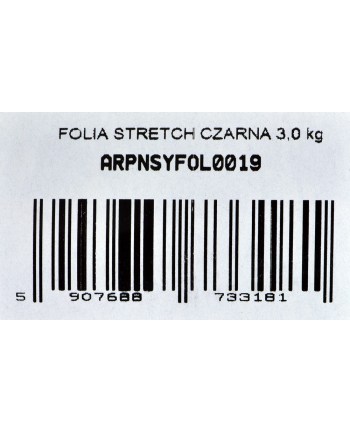 nc system FOLIA STRETCH CZARNA 3 KG