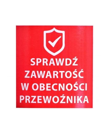 nc system ETYKIETY SPRAWDŹ ZAWARTOŚĆ 1000SZT MOCNYKLEJ 80X80