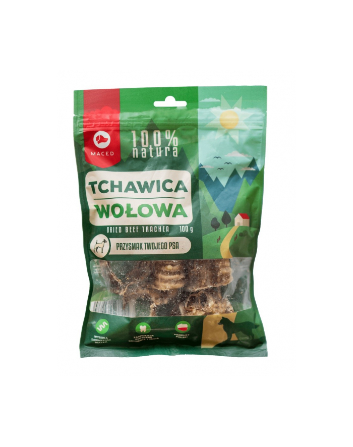 Maced tchawica wołowa -przysmak dla psa 100g główny