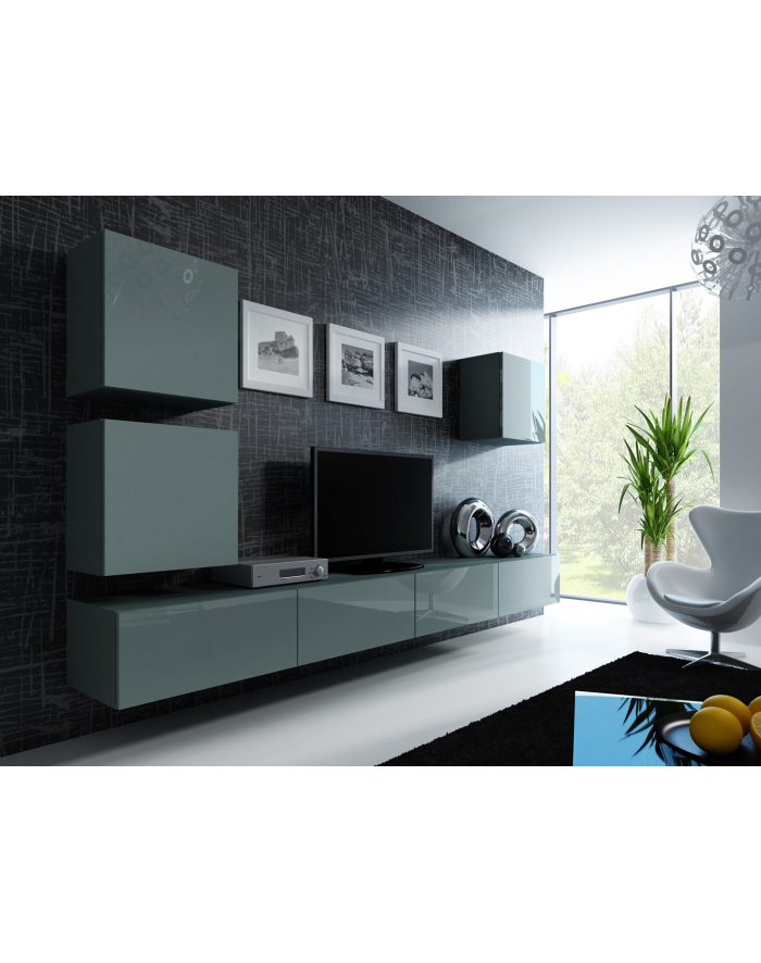 cama meble Zestaw VIGO 22 szary/szary połysk główny