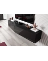 cama meble Szafka RTV VIGO SLANT 180cm (2x90) czarny/czarpoł - nr 2