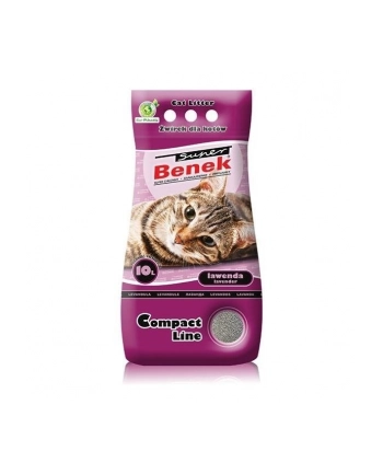 CERTECH Super Benek Compact Lawenda - żwirek dla kota zbrylający 10l nr 1