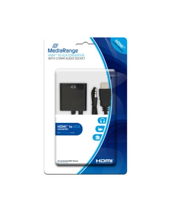 Konwerter HDMI-VGA MediaRange MRCS167 with 3.5mm audio socket czarny nr 1