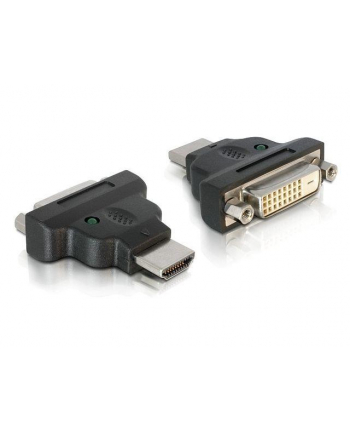 Adapter Delock HDMI - DVI-D(24+1) M/F czarny