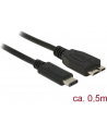 Kabel USB Delock USB-C - micro USB M/M 3.1 Gen 2 0,5m czarny - nr 21