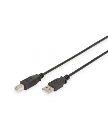 Kabel drukarkowy USB Digitus 2.0 A/M - USB B/M, 1,8m, miedź, czarny