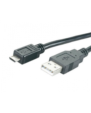 Kabel USB 2.0 MediaRange MRCS138 USB 2.0/microUSB 2.0 B plug, 1,2m, czarny