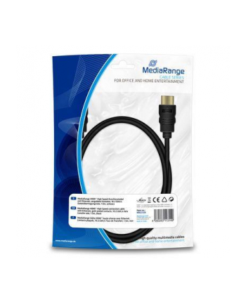 Kabel HDMI MediaRange MRCS139 HDMI/HDMI with Ethernet, 1,5m, czarny