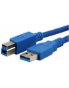 Kabel USB 3.0 MediaRange MRCS149 AM/BM, 3m, niebieski - nr 3