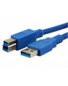 Kabel USB 3.0 MediaRange MRCS149 AM/BM, 3m, niebieski - nr 4