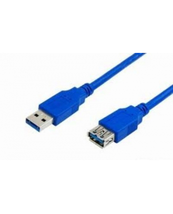 Kabel USB 3.0 MediaRange MRCS151 Plug A/Socket A, 1,8m, niebieski