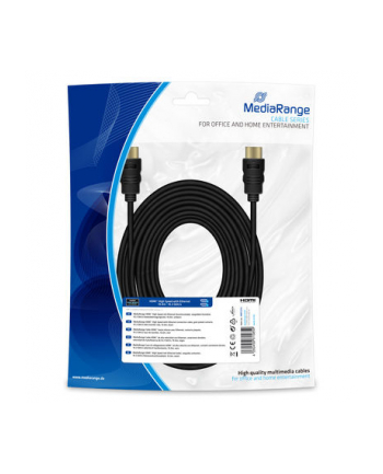 Kabel HDMI MediaRange MRCS212 HDMI/HDMI with Ethernet , 10.0m, czarny