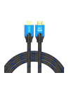 Kabel HDMI v2.1 Savio CL-143 3m, 8K, OFC, niebiesko-czarny, złote końcówki - nr 2