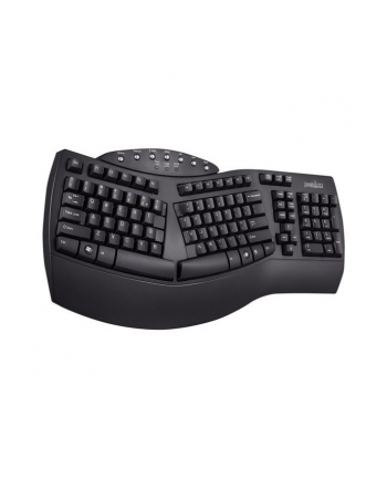 Klawiatura przewodowa Perixx PERIBOARD-512 Classic Ergonomic, czarna