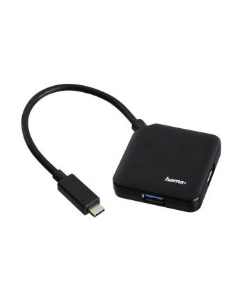 HUB USB 1:4 Hama USB 3.0 TYP C, czarny