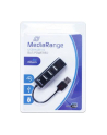 Hub USB MediaRange MRCS502 4xUSB 2.0 Black - nr 4