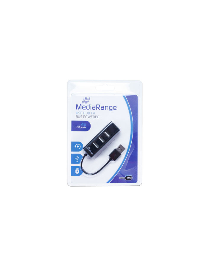 Hub USB MediaRange MRCS502 4xUSB 2.0 Black główny