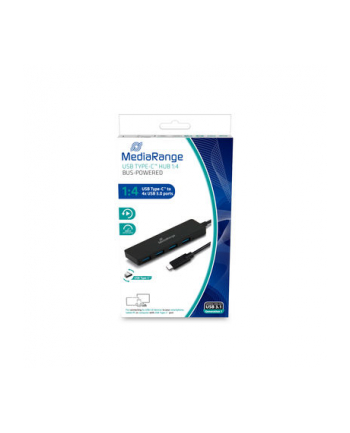 Hub USB MediaRange MRCS508 4xUSB 3.0 Black