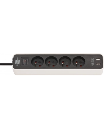 Listwa zasilająca Brennenstuhl z ładowarką USB 4gn, 1,5M, czarno-biała nr 1