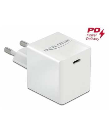 Ładowarka sieciowa delock 1xUSB C (F) 3A 100-240V 40 W biała