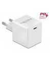 Ładowarka sieciowa delock 1xUSB C (F) 3A 100-240V 40 W biała - nr 3