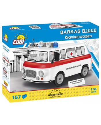 COBI 24595 Youngtimer BARKAS B1000 Krankenwagen 157 klocków